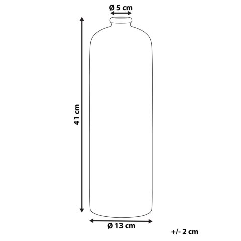Wazon dekoracyjny UBEDA Ceramika 41 cm Zielony