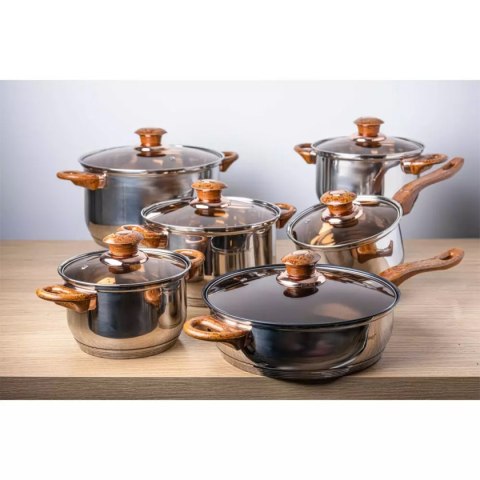 12 ELEMENTOWY ZESTAW GARNKÓW KINGHOFF KH-1768 Lumarko!