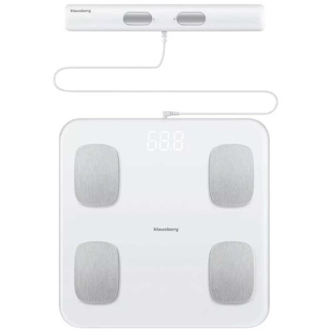 ANALITYCZNA WAGA ŁAZIENKOWA SMART IOS ANDROID KLAUSBERG KB-7853 Lumarko!