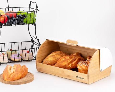 CHLEBAK BAMBUSOWY POJEMNIK NA PIECZYWO E-6046 Lumarko!