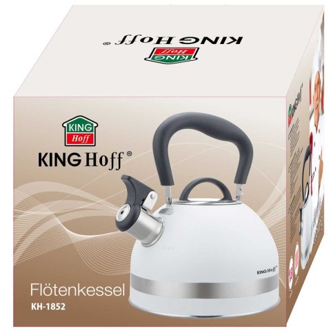 Czajnik 1,8l Z Gwizdkiem Kinghoff Kh-1852 Biały Lumarko!