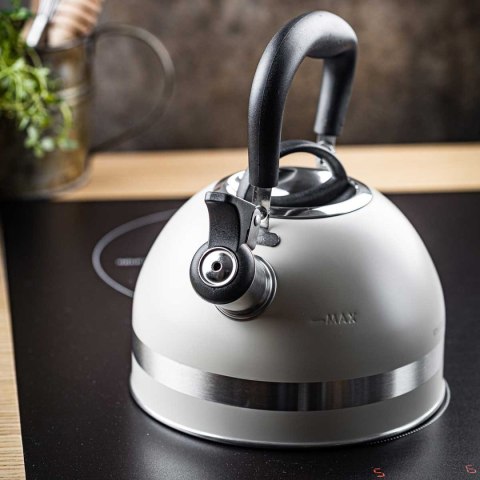 CZAJNIK 1,8L Z GWIZDKIEM KINGHOFF KH-1854 BEŻOWY Lumarko!