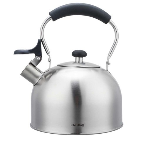 CZAJNIK 2,5L Z GWIZDKIEM KINGHOFF KH-1859 SREBRNY Lumarko!