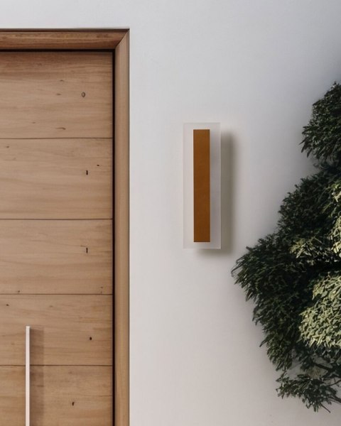 Lampa ścienna ogrodowa LED ROSALIE Złoty