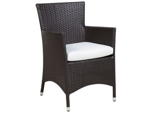 Zestaw ogrodowy dla 8 osób ITALY z poduszkami Technorattan Brązowy