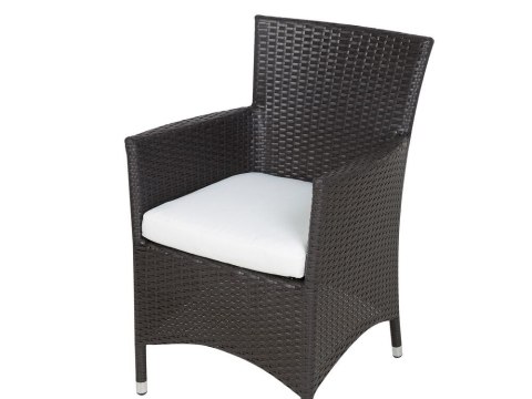 Zestaw ogrodowy dla 8 osób ITALY z poduszkami Technorattan Brązowy