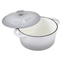 EMALIOWANY GARNEK ŻELIWNY 24cm KINGHOFF KH-1521 Lumarko!