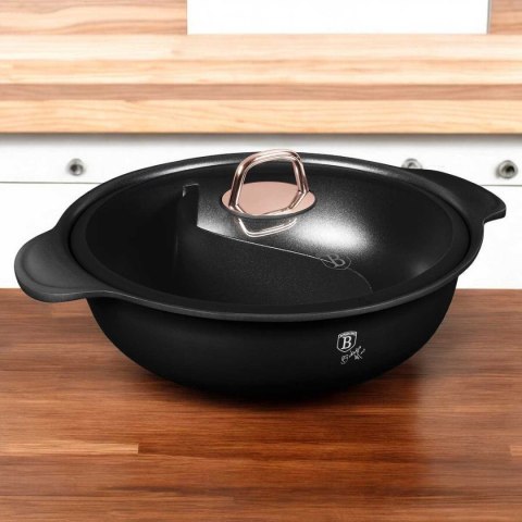 Garnek Tytanowy Hot Pot Z Pokrywą 30cm Berlinger Haus Bh-8627 Black Rose Lumarko!