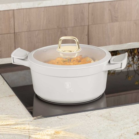 GARNEK TYTANOWY Z POKRYWĄ 24cm BERLINGER HAUS BH-7787 SAHARA Lumarko!