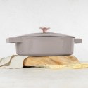GARNEK ŻELIWNY 26cm PŁASKI BERLINGER HAUS BH-6527 TAUPE Lumarko!