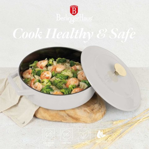 GARNEK ŻELIWNY 26cm PŁASKI BERLINGER HAUS BH-6530 SAHARA Lumarko!