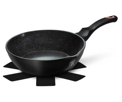 GŁEBOKA PATELNIA GRANITOWA 24cm BERLINGER HAUS BLACK ROSE BH-6184 Lumarko!