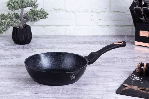 GŁEBOKA PATELNIA GRANITOWA 24cm BERLINGER HAUS BLACK ROSE BH-6184 Lumarko!