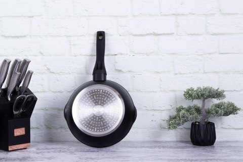 GŁEBOKA PATELNIA GRANITOWA 24cm BERLINGER HAUS BLACK ROSE BH-6184 Lumarko!