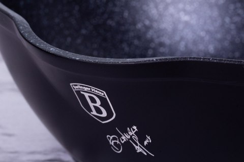 GŁEBOKA PATELNIA GRANITOWA 24cm BERLINGER HAUS BLACK ROSE BH-6184 Lumarko!