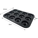 GRANITOWA FORMA DO PIECZENIA 12 PĄCZKÓW DONUT KLAUSBERG KB-7841 Lumarko!