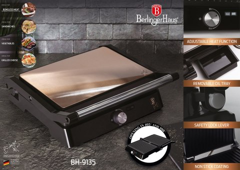 GRILL ELEKTRYCZNY OPIEKACZ BERLINGER HAUS BH-9135 Lumarko!