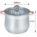 KLAUSBERG GARNEK GASTRO Z POKRYWĄ 26cm 10,7L KB-7794 Lumarko!
