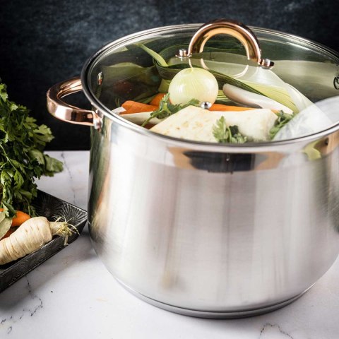 KLAUSBERG GARNEK GASTRO Z POKRYWĄ 28cm 13L KB-7795 Lumarko!