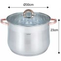 KLAUSBERG GARNEK GASTRO Z POKRYWĄ 30cm 16L KB-7796 Lumarko!