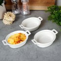 Kokilki Miseczki Porcelanowe Do Zapiekania 3 Szt. Owalne Lumarko!