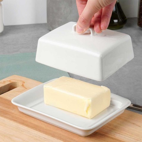 MASELNICZKA MASELNICA CERAMICZNA BIAŁA 139680 Lumarko!