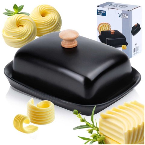 MASELNICZKA MASELNICA CERAMICZNA CZARNA 139677 Lumarko!