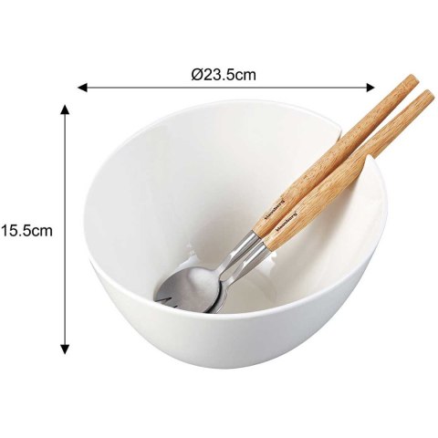 PORCELANOWA MISA DO SAŁAT Z PRZYBORAMI KLAUSBERG KB-7787 BIAŁA Lumarko!