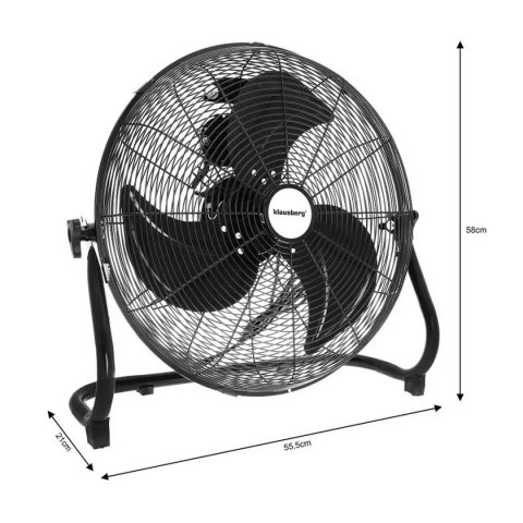 Wentylator Wiatrak Cyrkulator Podłogowy 100w Klausberg Kb-7517 Lumarko!