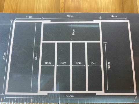 WKŁAD DO SZUFLADY ROZSUWANY BAMBUSOWY 1576 Lumarko!