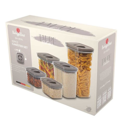 Zestaw 5 Pojemników Na Żywność Berlinger Haus Bh-8576 Taupe Lumarko!