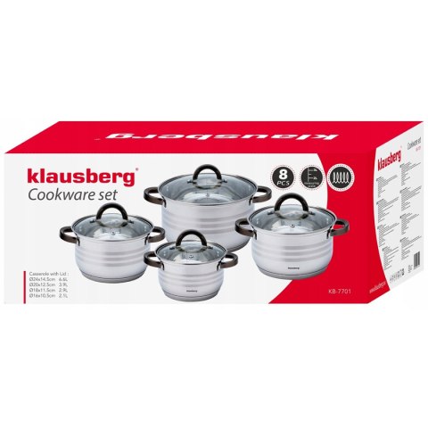 ZESTAW GARNKÓW 8 ELEMENTÓW KLAUSBERG KB-7701 Lumarko!