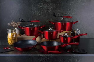 ZESTAW GARNKÓW GRANITOWYCH BERLINGER HAUS BH-1226 RED METALLIC 15 ELEM. Lumarko!