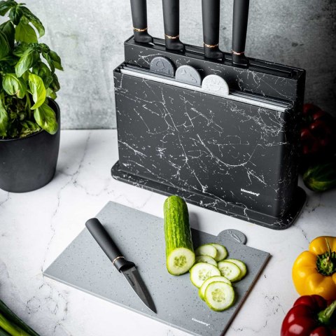 ZESTAW NOŻY I DESEK KUCHENNYCH W STOJAKU KLAUSBERG KB-7834 Lumarko!