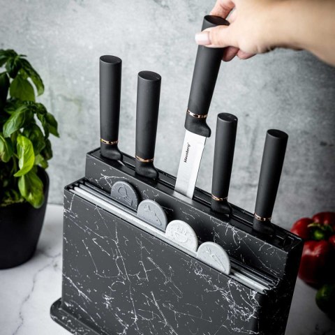 ZESTAW NOŻY I DESEK KUCHENNYCH W STOJAKU KLAUSBERG KB-7834 Lumarko!