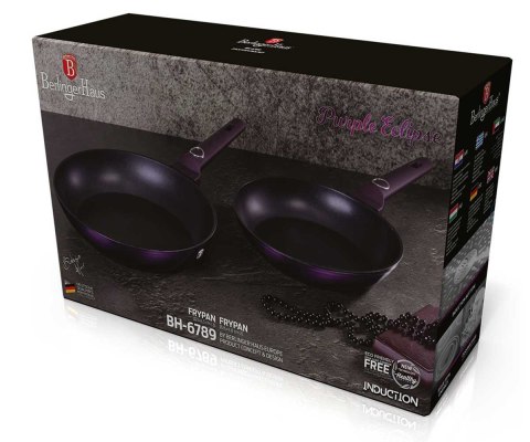 ZESTAW PATELNI BERLINGER HAUS 22/26cm BH-6789 PURPLE Lumarko!