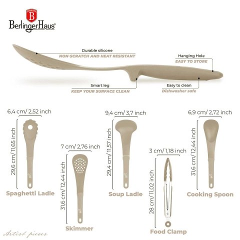 ZESTAW PRZYBORÓW KUCHENNYCH BERLINGER HAUS BH-6336 SAHARA Lumarko!