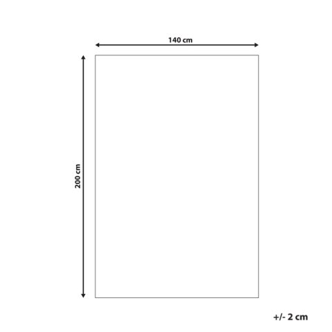 Dywan 140 x 200 cm beżowo-niebieski GEBZE