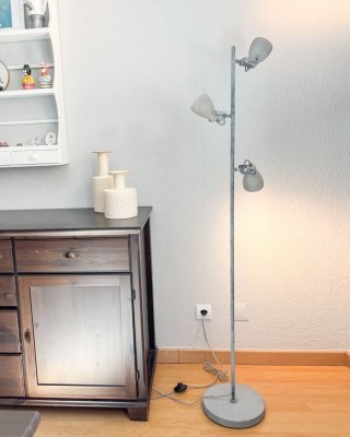 Lampa podłogowa MISTAGO Regulowana Beton Szary
