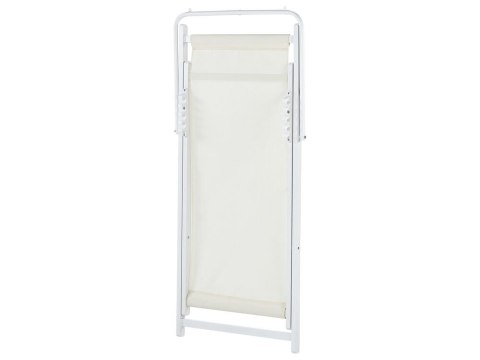 Leżak ogrodowy beżowo-biały LOCRI II