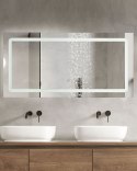 Lustro łazienkowe LED BENOUVILLE 120 cm 60 cm Srebrny Lumarko!