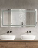 Lustro łazienkowe LED BENOUVILLE 120 cm 60 cm Srebrny Lumarko!