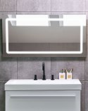 Lustro łazienkowe LED BENOUVILLE 120 cm 60 cm Srebrny Lumarko!