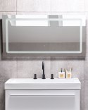Lustro łazienkowe LED BENOUVILLE 120 cm 60 cm Srebrny Lumarko!