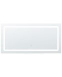 Lustro łazienkowe LED BENOUVILLE 120 cm 60 cm Srebrny Lumarko!
