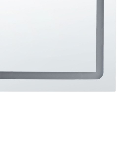 Lustro łazienkowe LED BENOUVILLE 120 cm 60 cm Srebrny