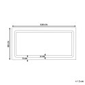 Lustro łazienkowe LED BENOUVILLE 120 cm 60 cm Srebrny Lumarko!