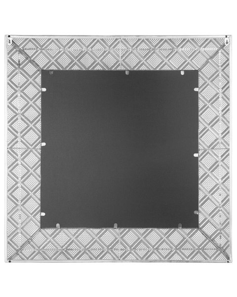 Lustro ścienne EVETTES 80 cm 80 cm Metal Srebrny