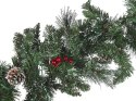 Ośnieżona świąteczna girlanda LED 270 cm zielona WAPTA Lumarko!