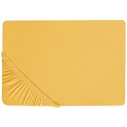 Prześcieradło z gumką JANBU Bawełna 140x200 cm Musztardowy Lumarko!
